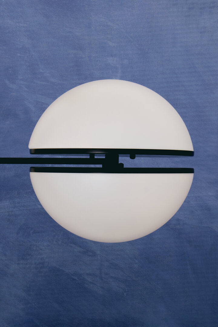 Rio Matte Black Ball Wall Light