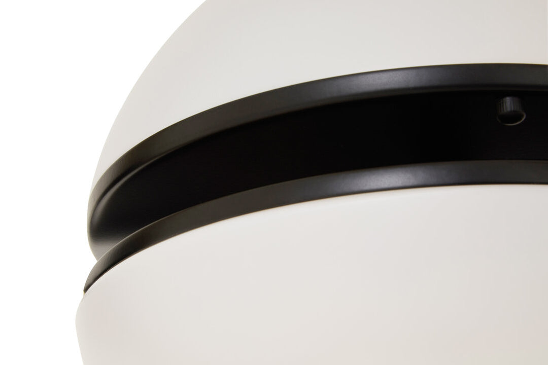 Rio Matte Black Ball Wall Light