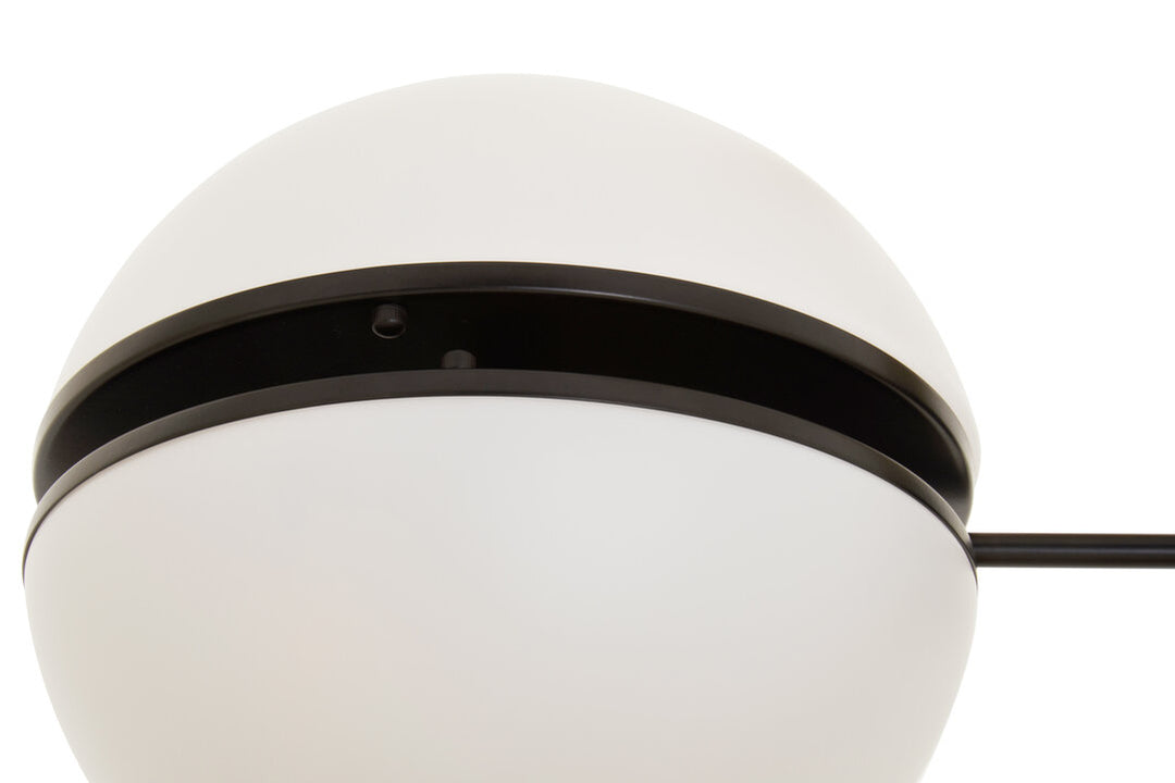 Rio Matte Black Ball Wall Light