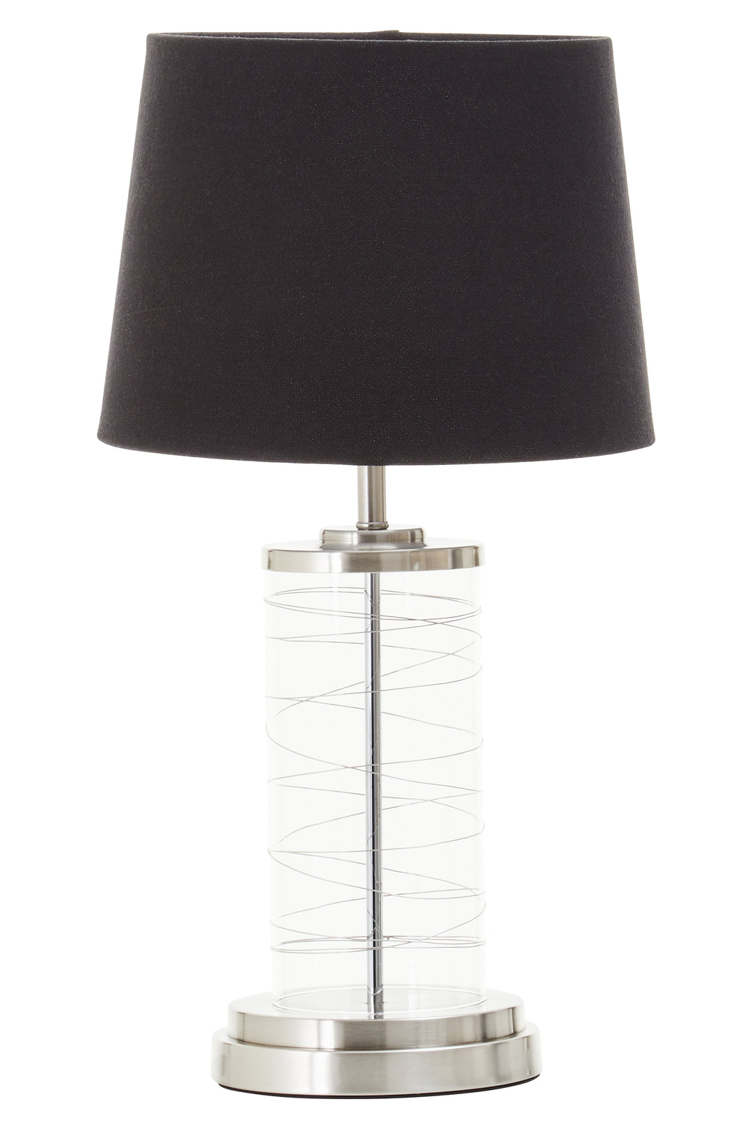 Sparky Glass Cylinder Table Lamp