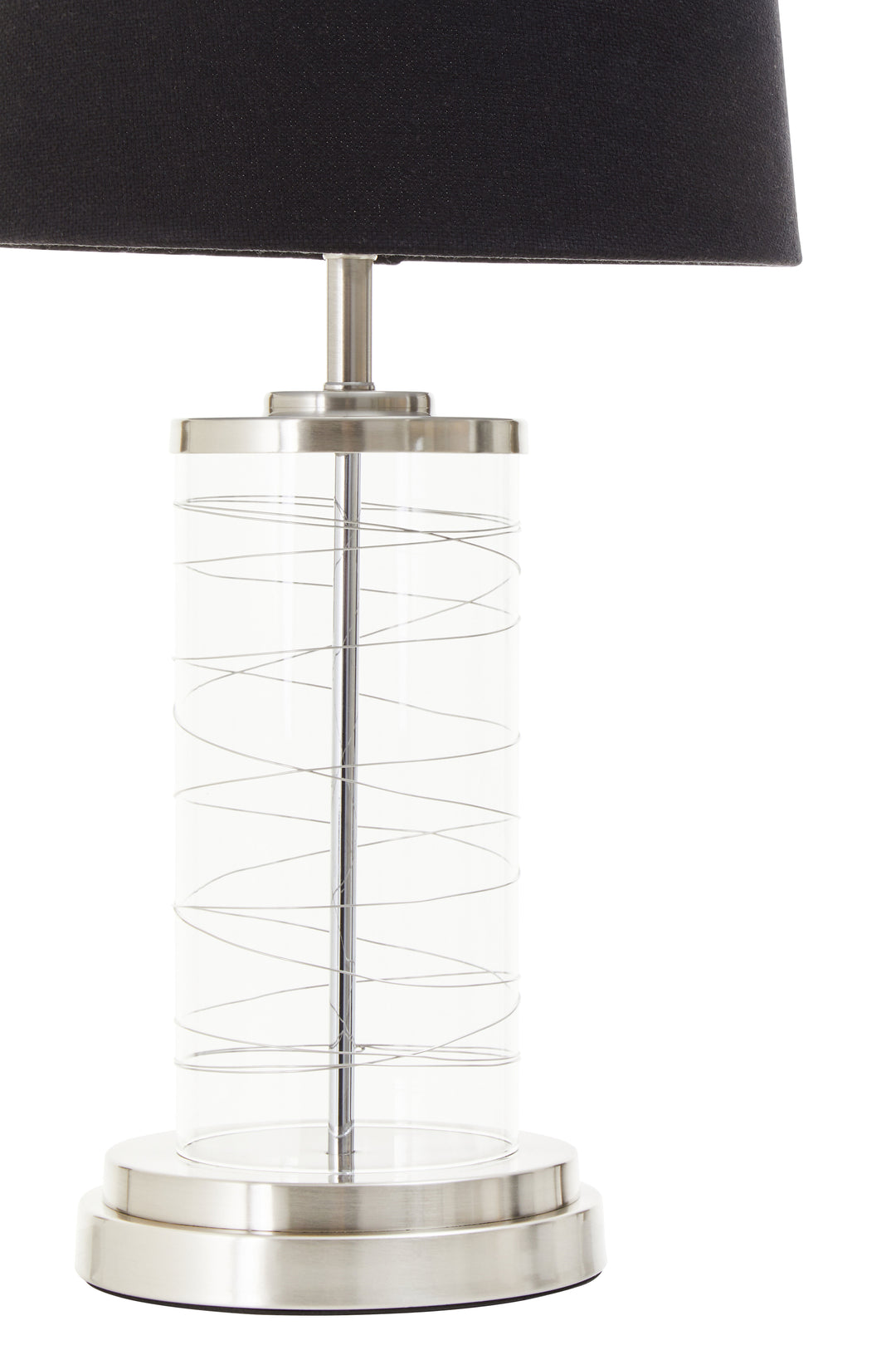 Sparky Glass Cylinder Table Lamp