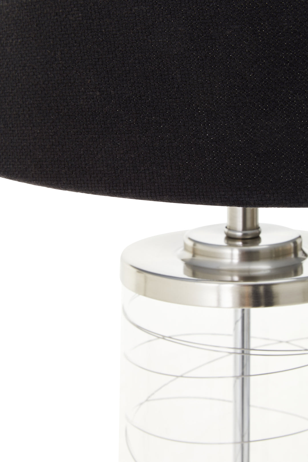 Sparky Glass Cylinder Table Lamp