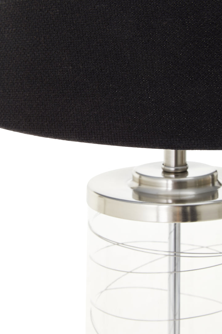 Sparky Glass Cylinder Table Lamp
