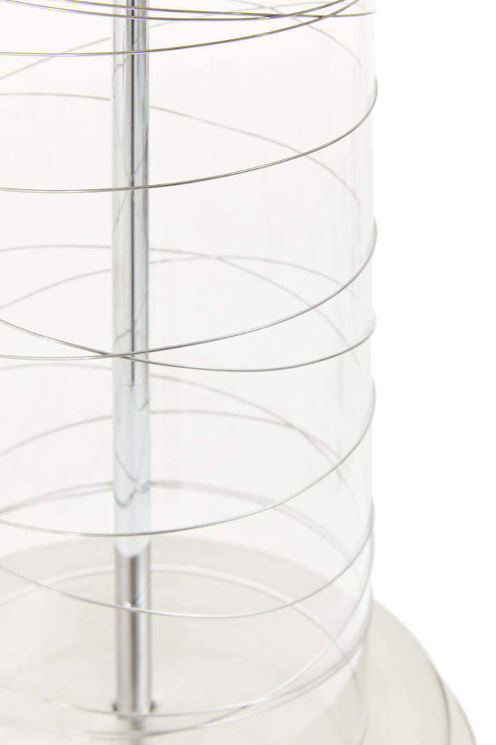 Sparky Glass Cylinder Table Lamp