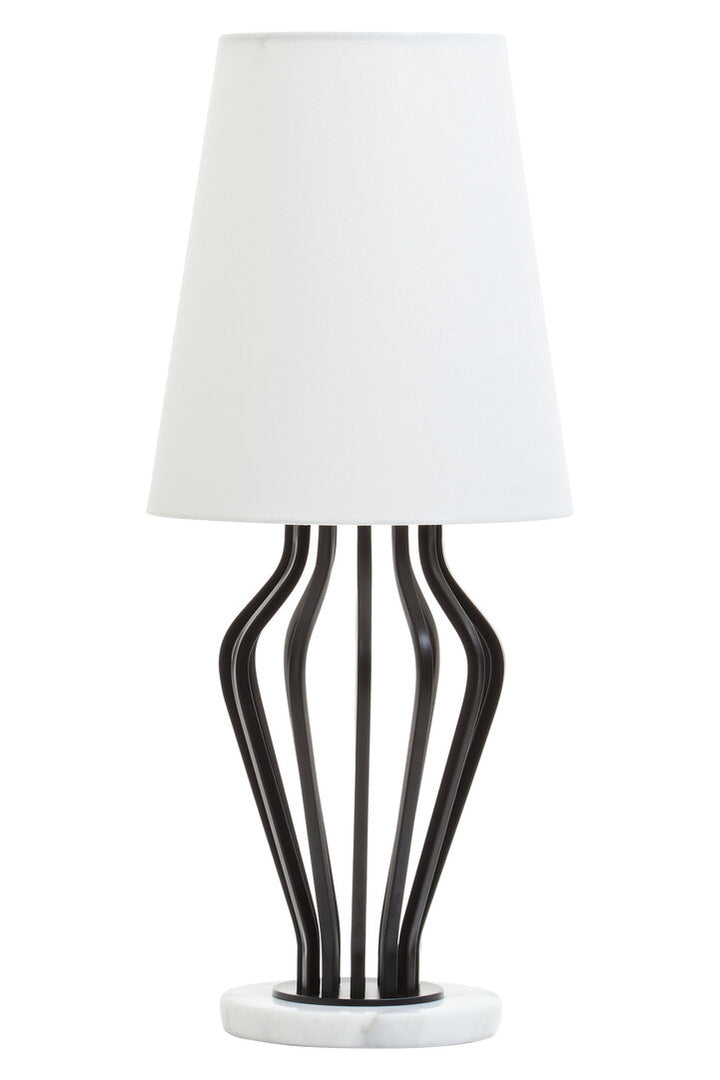 Sparky Black And White Table Lamp
