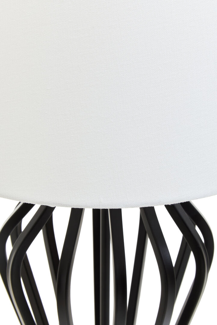 Sparky Black And White Table Lamp
