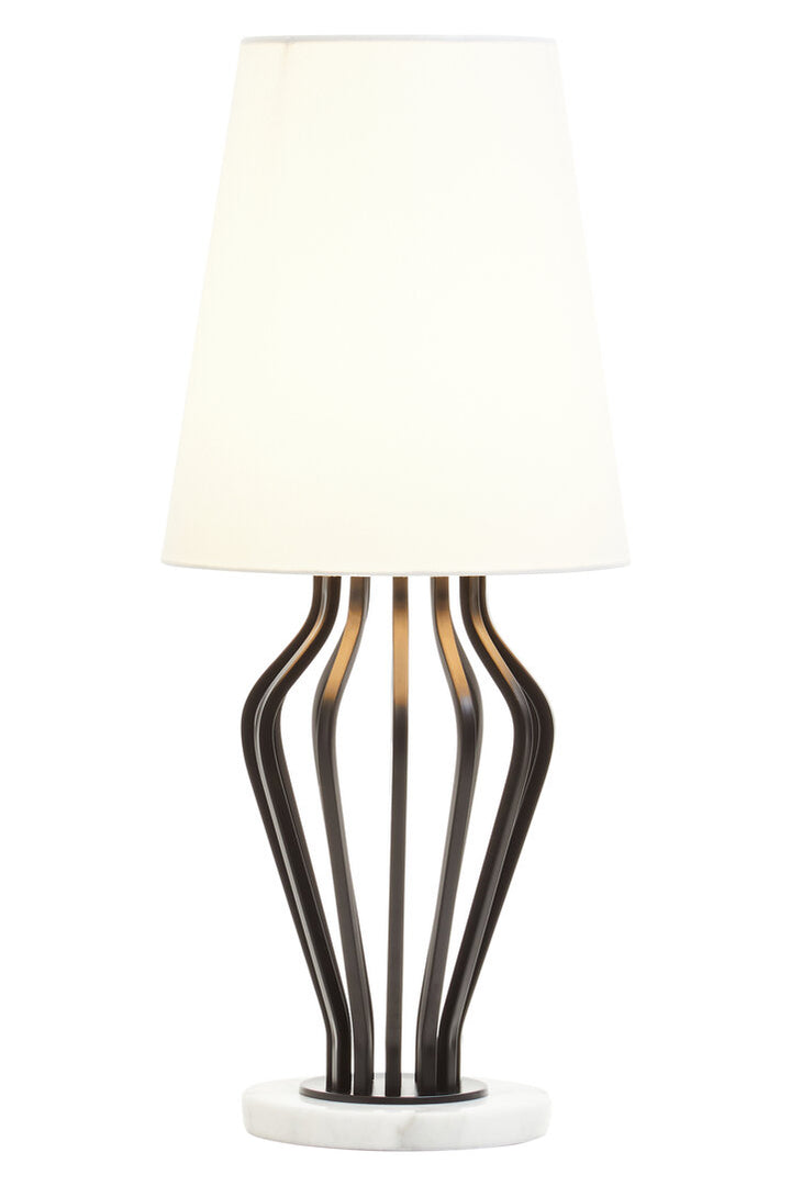 Sparky Black And White Table Lamp