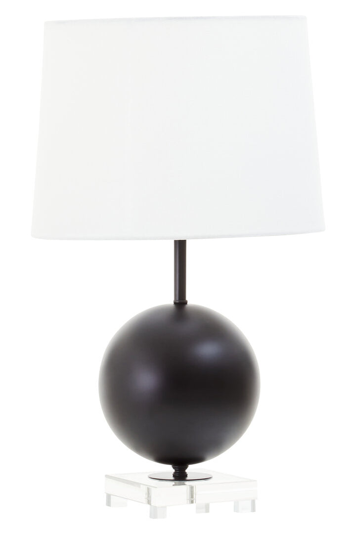 Sparky Black Sphere Table Lamp