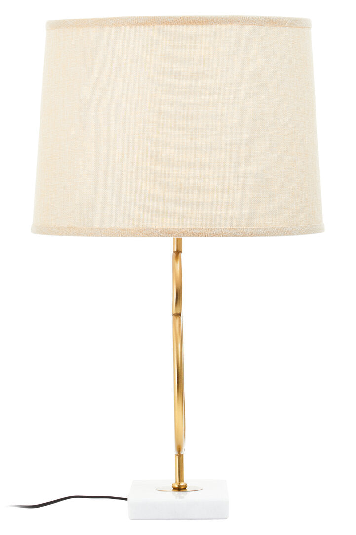 Sparky White And Gold Circles Table Lamp