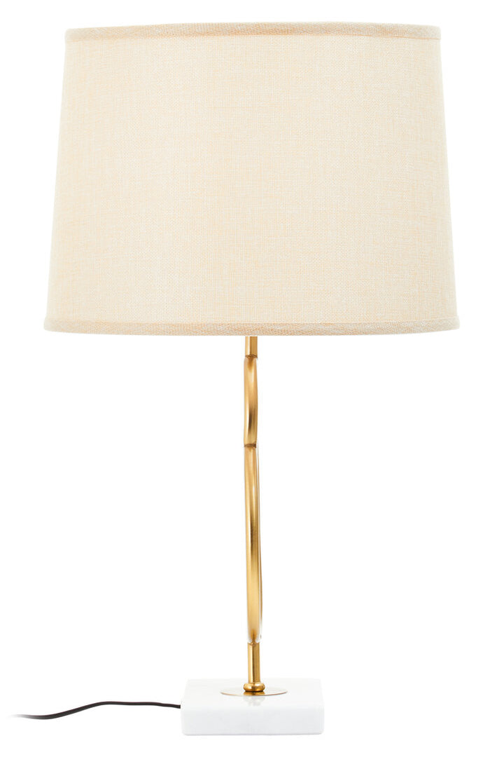 Sparky White And Gold Circles Table Lamp