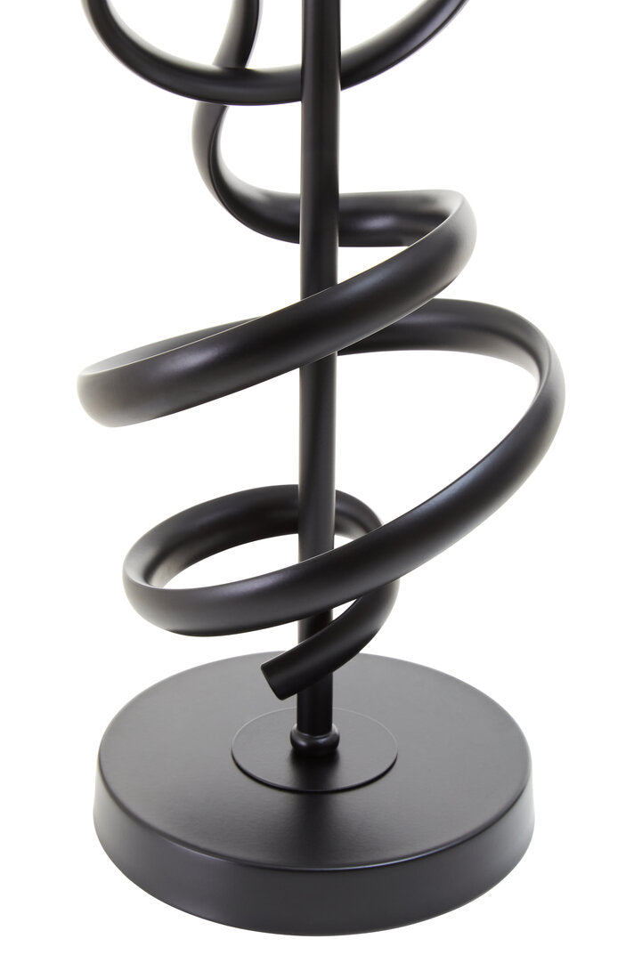 Sparky Matte Black Squiggle Table Lamp