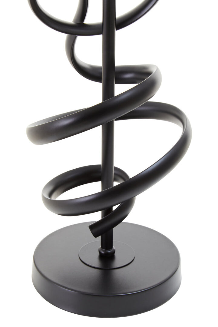 Sparky Matte Black Squiggle Table Lamp
