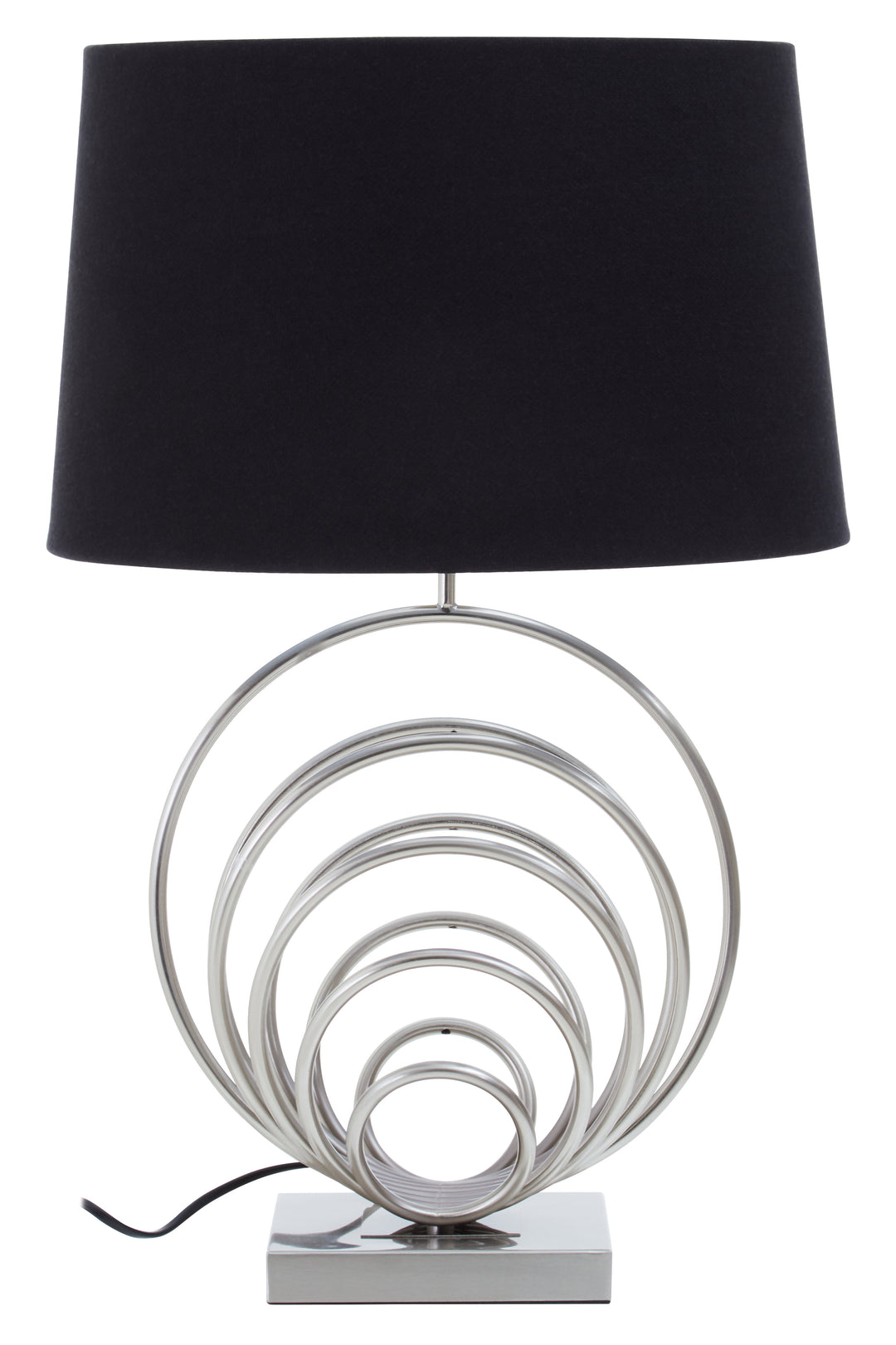 Sparky Brushed Chrome Sphere Table Lamp