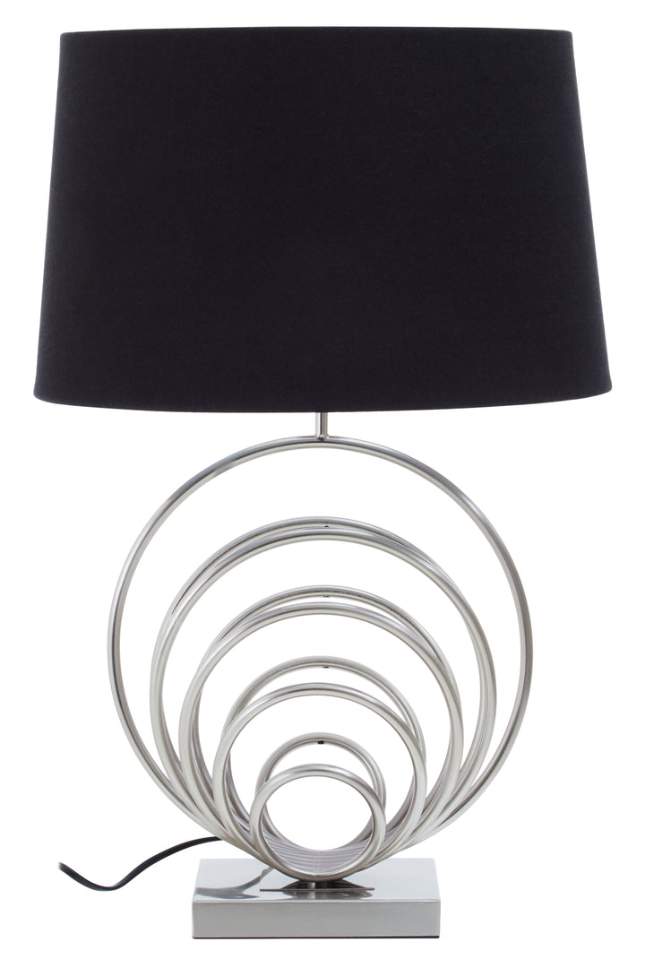 Sparky Brushed Chrome Sphere Table Lamp