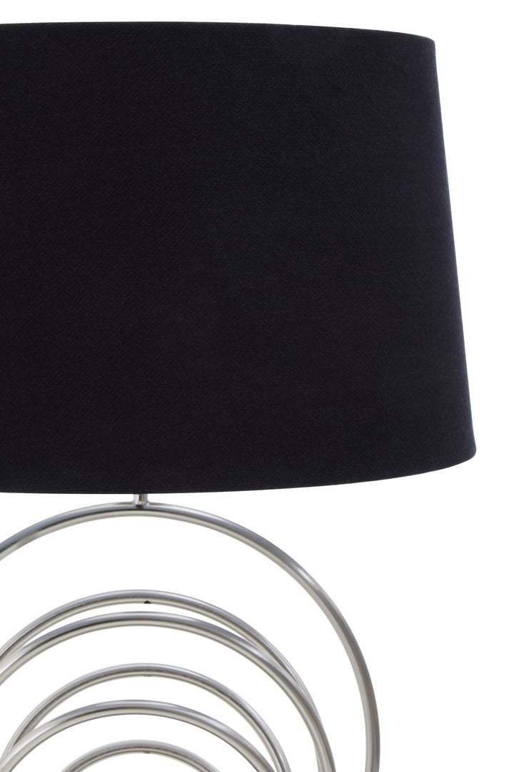 Sparky Brushed Chrome Sphere Table Lamp