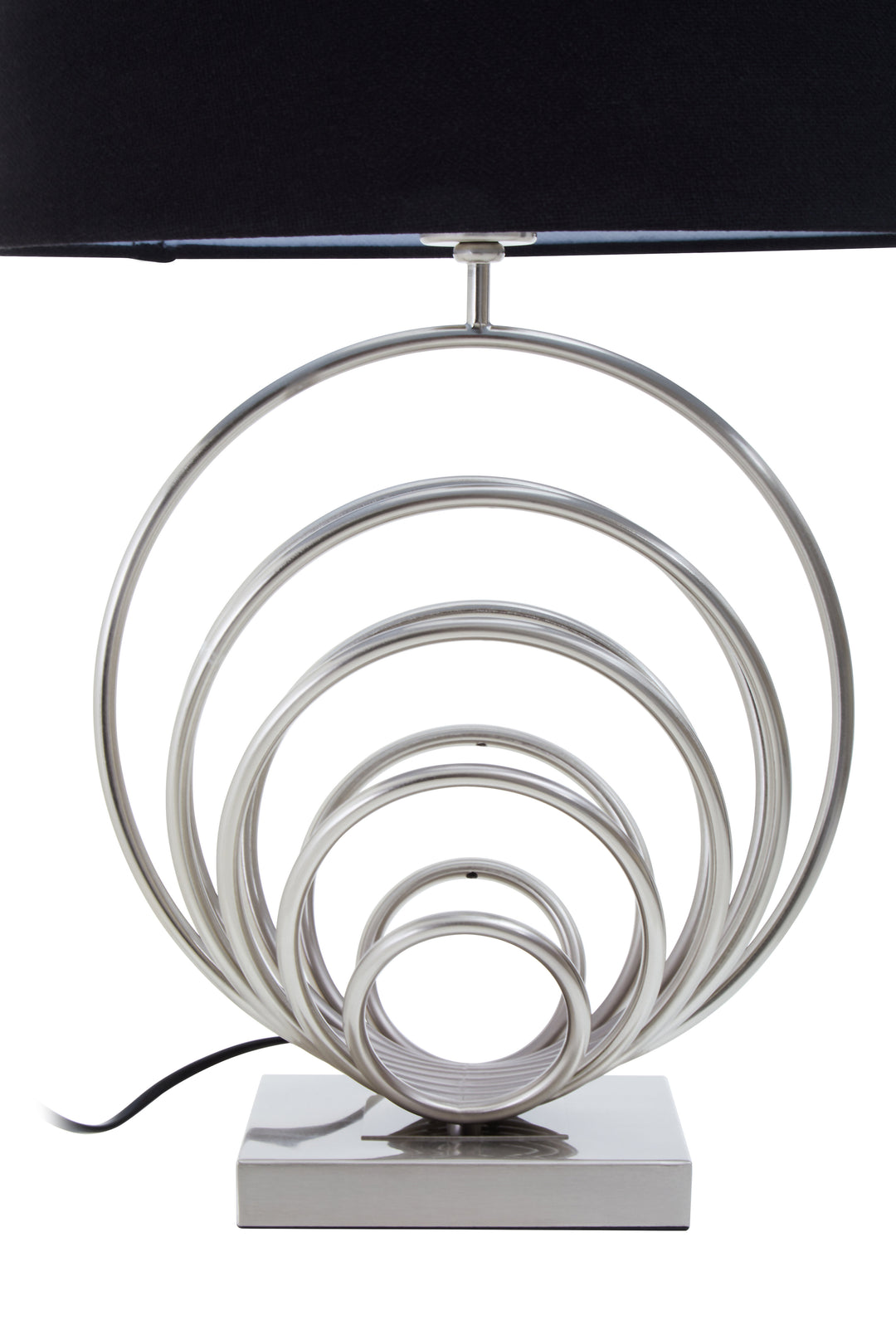 Sparky Brushed Chrome Sphere Table Lamp