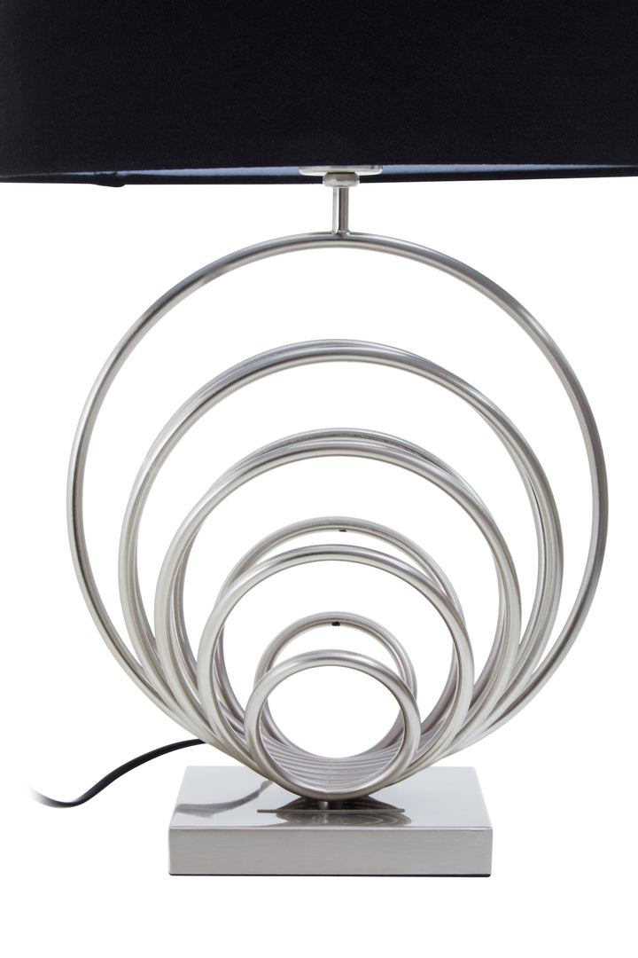 Sparky Brushed Chrome Sphere Table Lamp