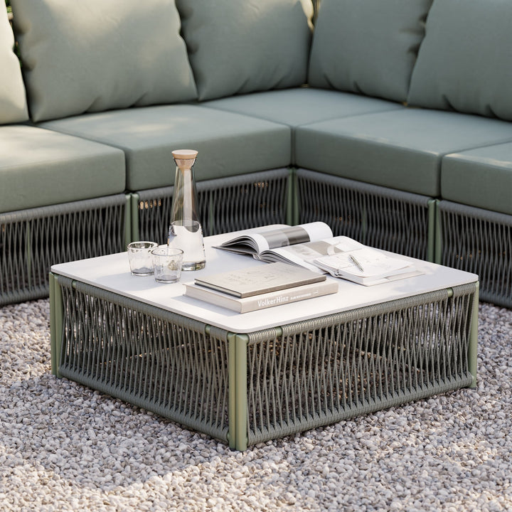 Peblo 4 Seater L Shape Outdoor Sofa Set