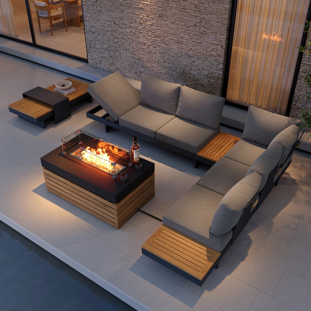 Dolphin Black top Fire Pit