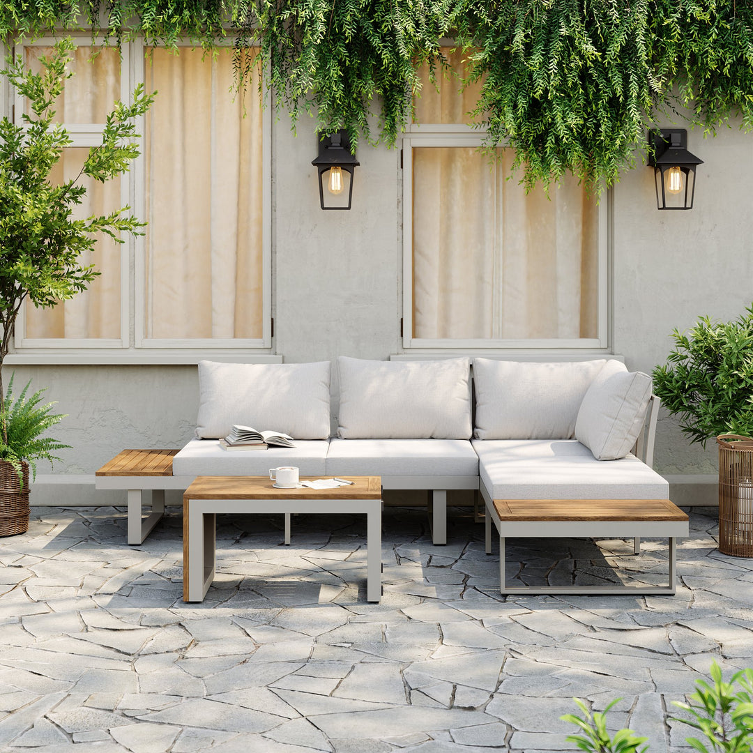 Stony 4 Seater Outdoor Sectional Sofa set
