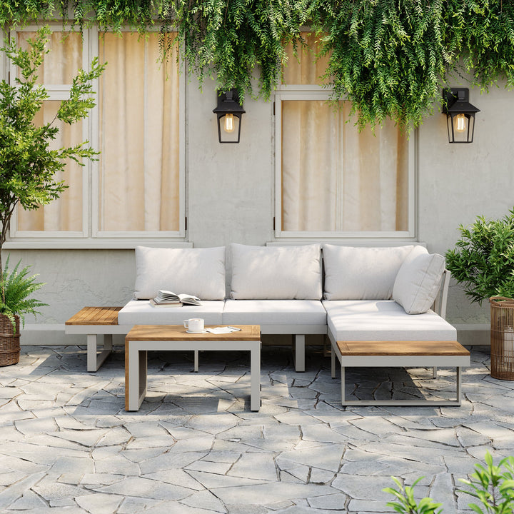 Stony 4 Seater Outdoor Sectional Sofa set