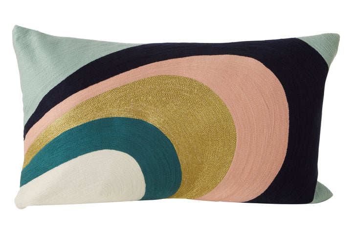 Dove Curved Stripes Cushion