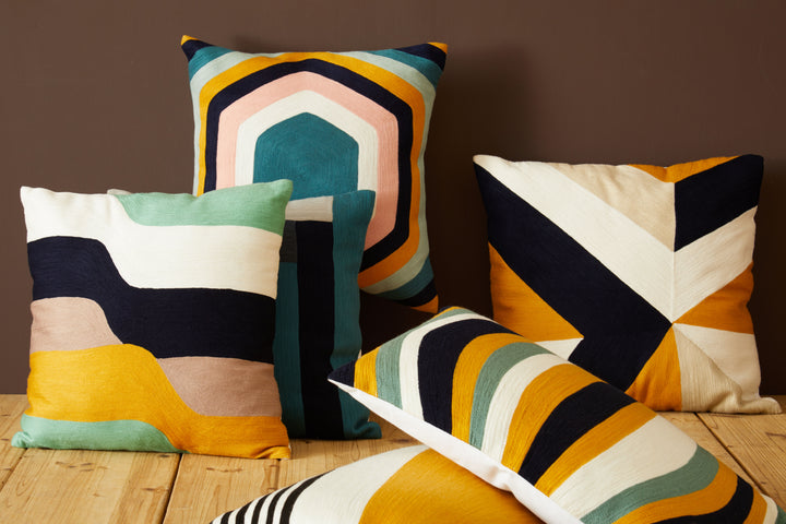 Dove Stripes Design Cushion