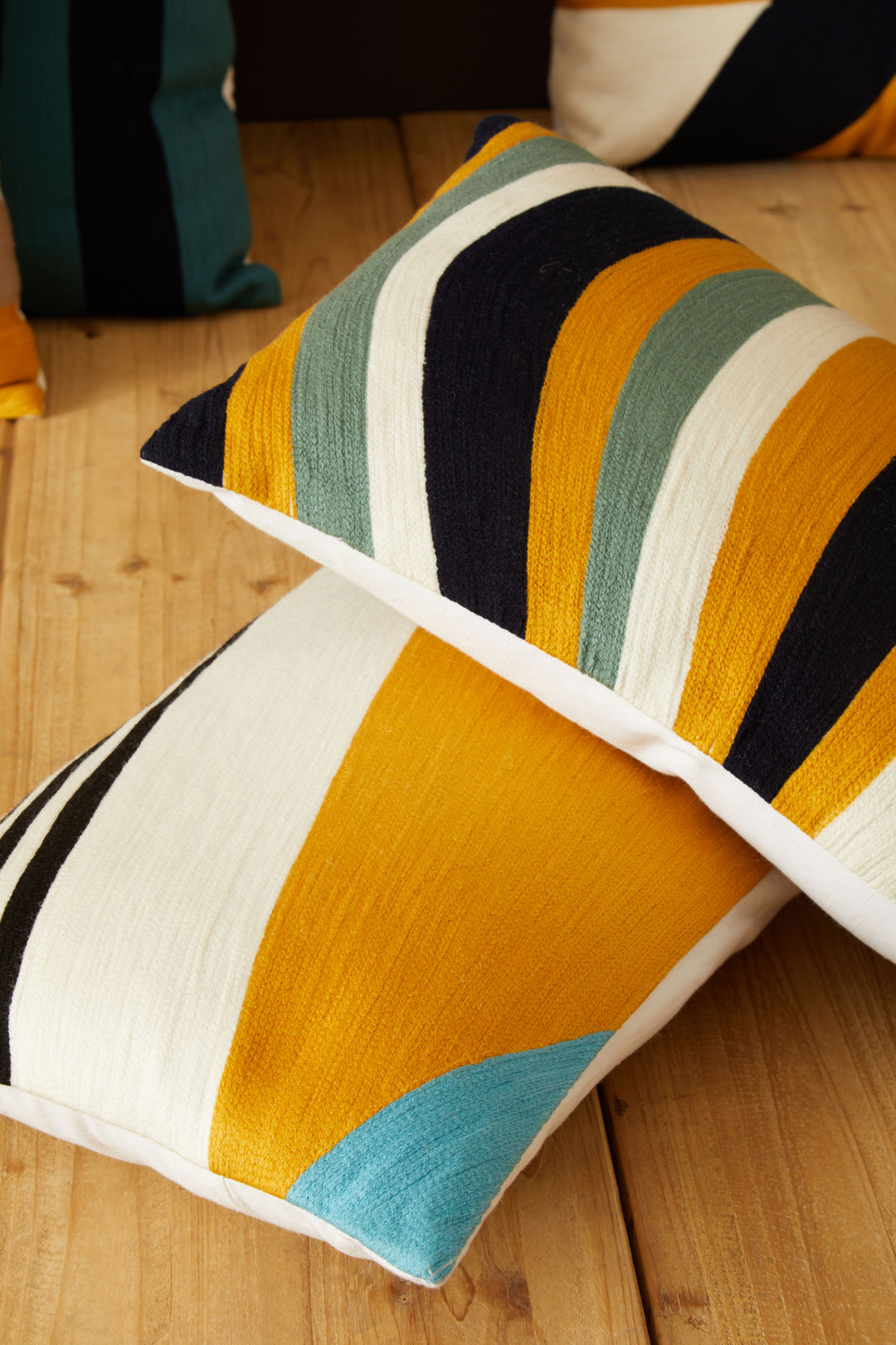 Dove Stripes Design Cushion