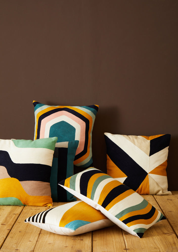 Dove Hexagonal Design Cushion