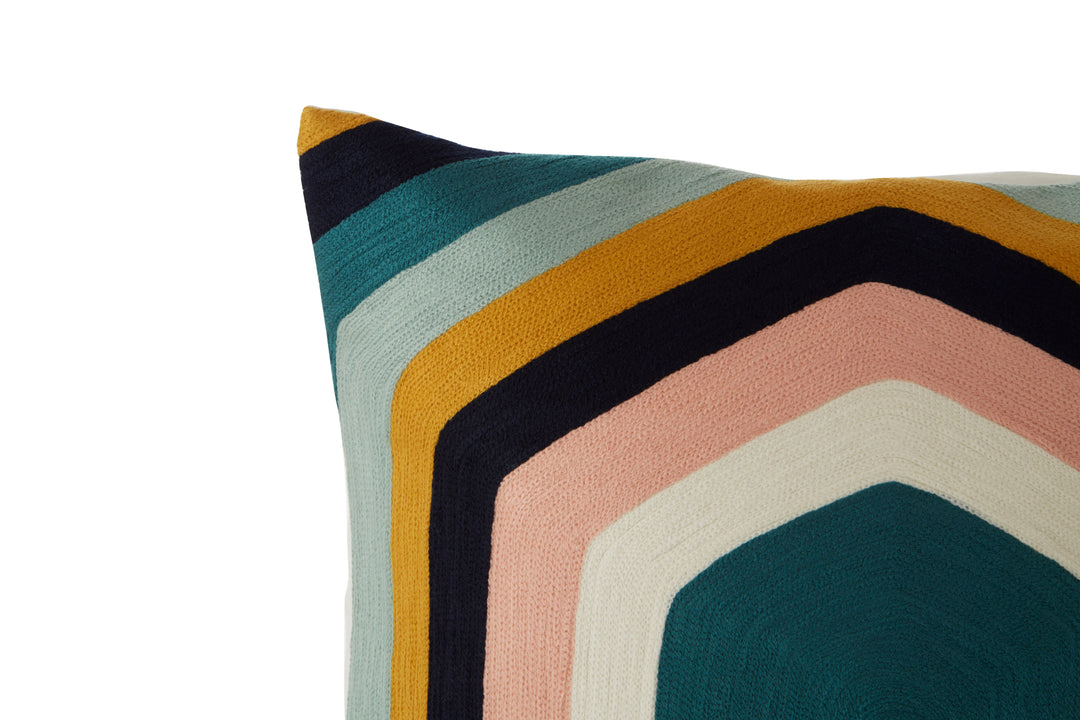 Dove Hexagonal Design Cushion