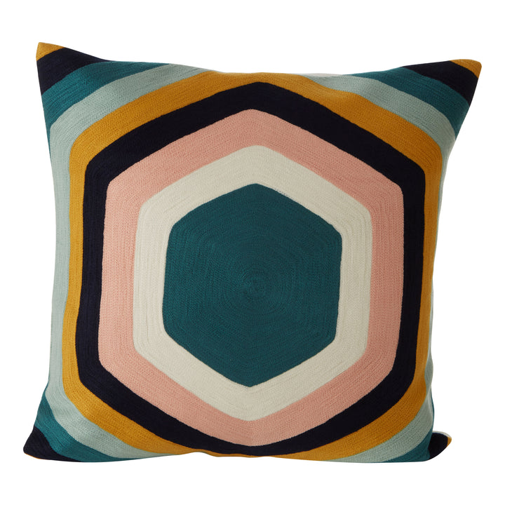 Dove Hexagonal Design Cushion