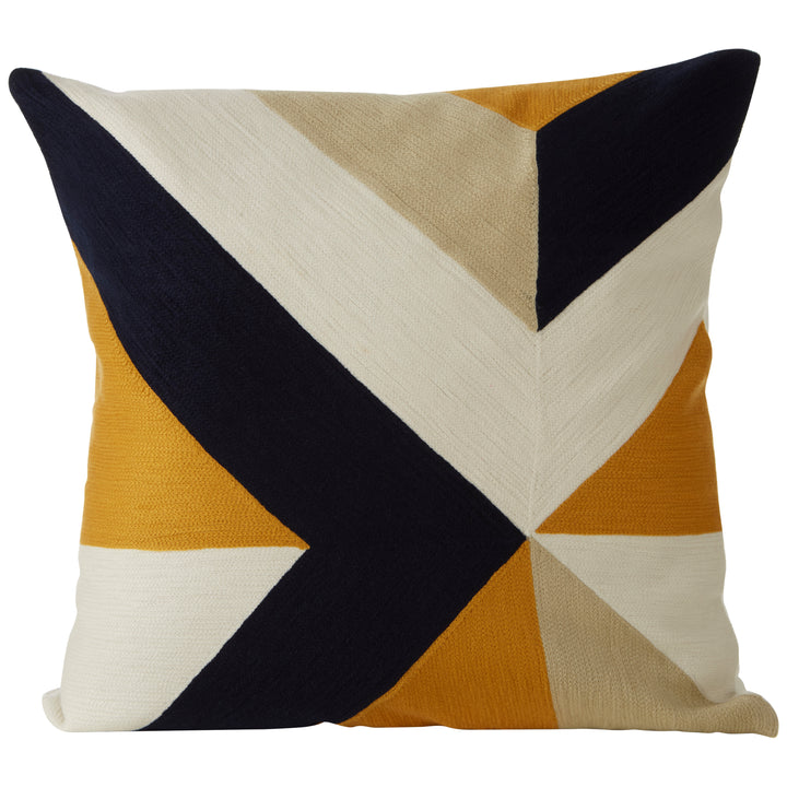 Dove Geometric Abstract Pattern Cushion