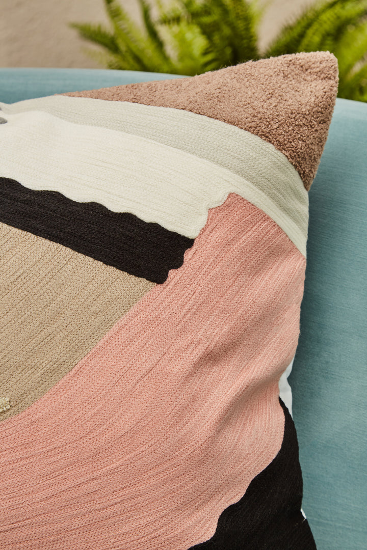 Dove Pink Grey And Blue Cushion