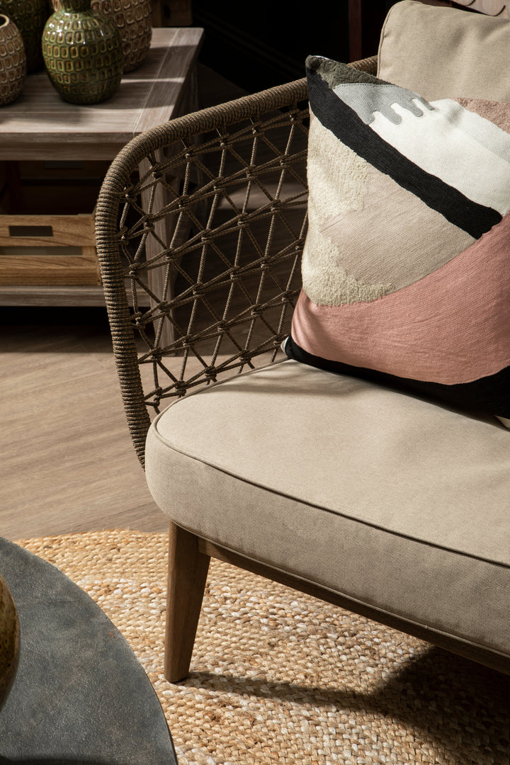 Dove Pink Grey And Blue Cushion