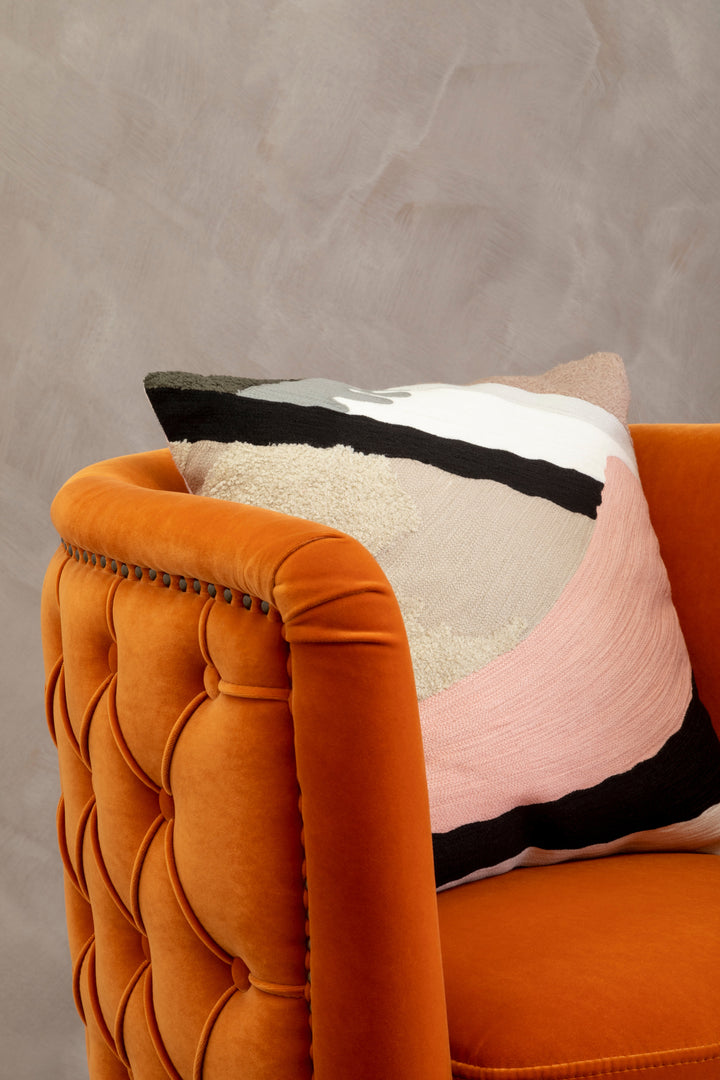 Dove Pink Grey And Blue Cushion