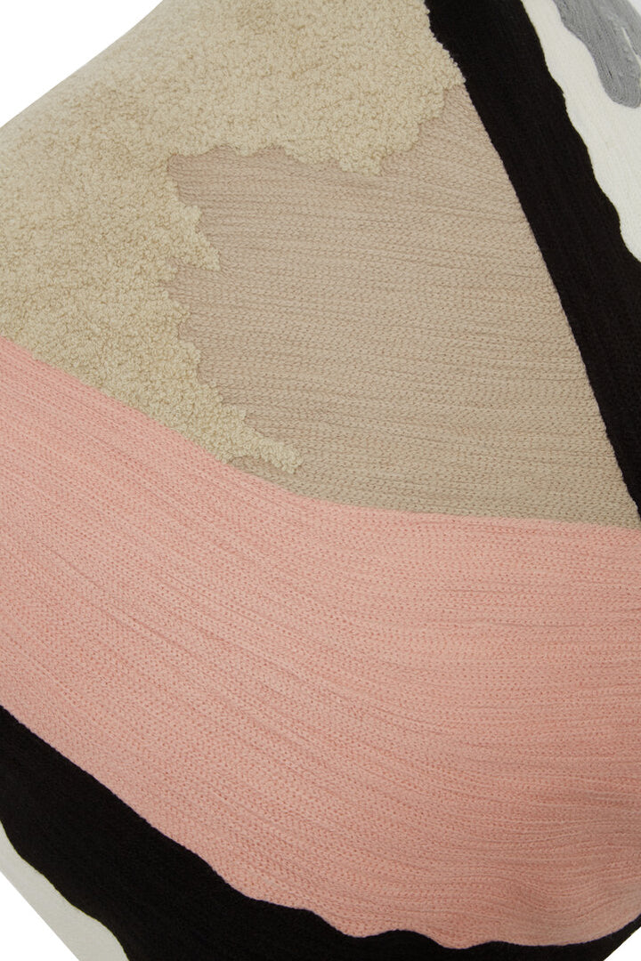 Ozella Pink Grey And Blue Cushion