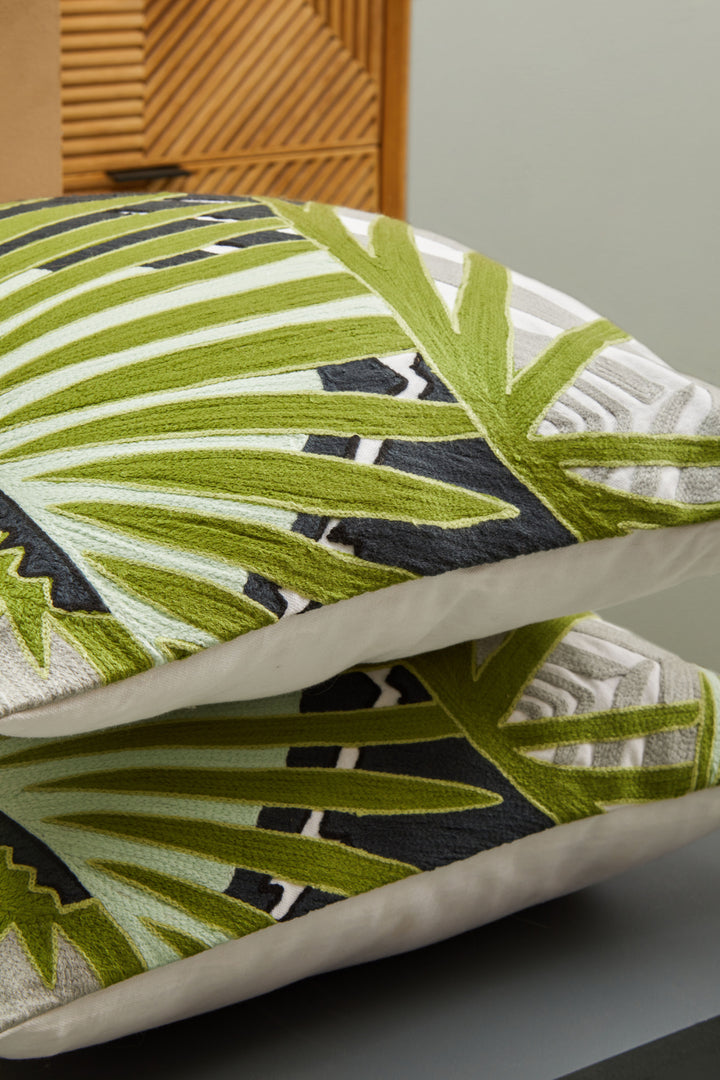 Dove Botanical Green Cushion