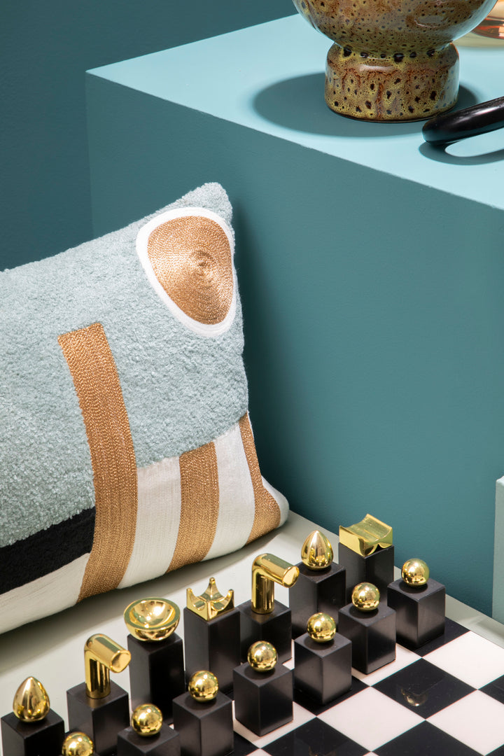 Dove Abstract Rectangular Cushion