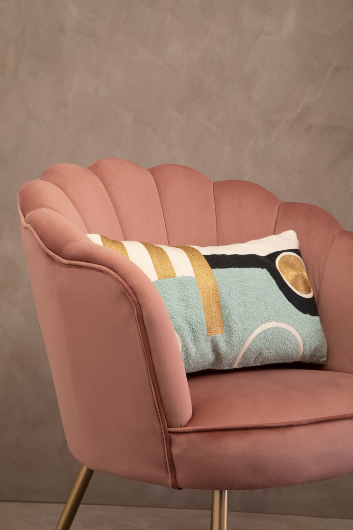 Dove Abstract Rectangular Cushion