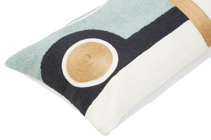 Dove Abstract Rectangular Cushion