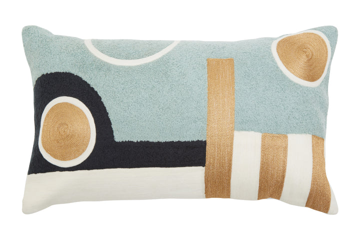Dove Abstract Rectangular Cushion