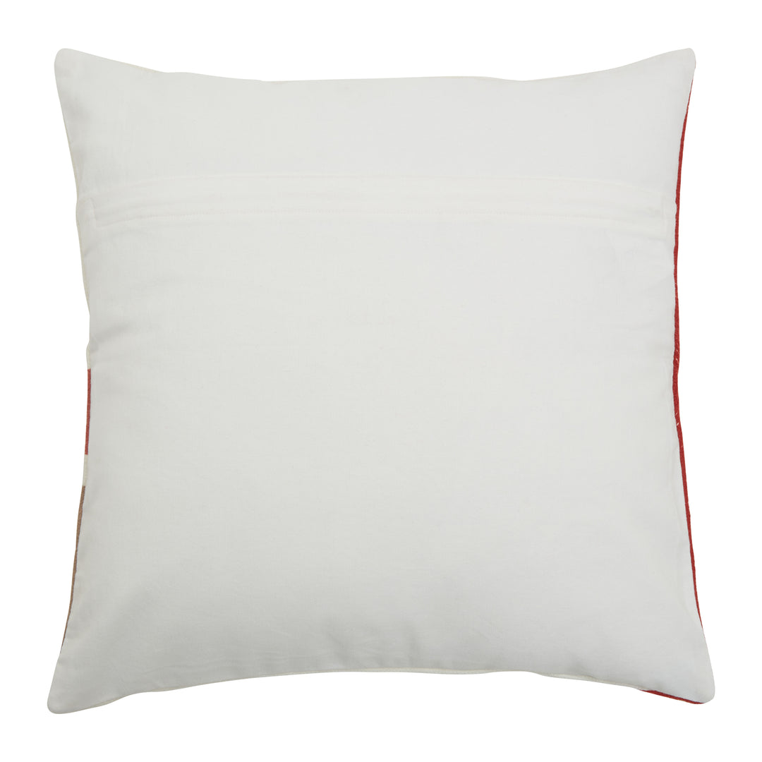 Dove Red And White Tonal Cushion
