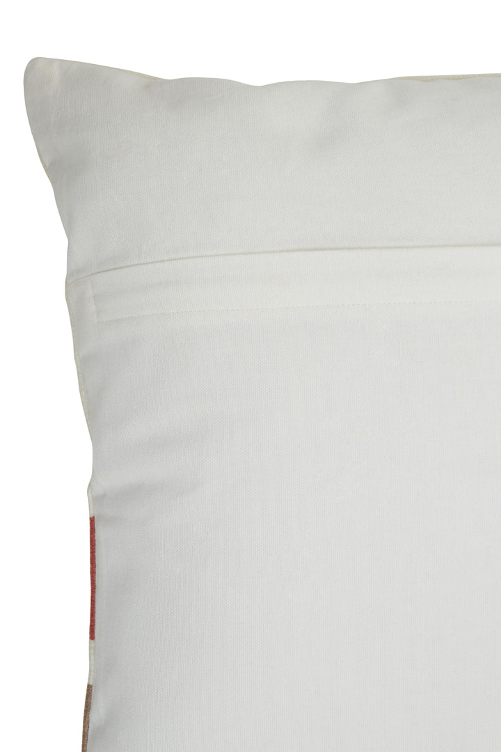 Dove Red And White Tonal Cushion