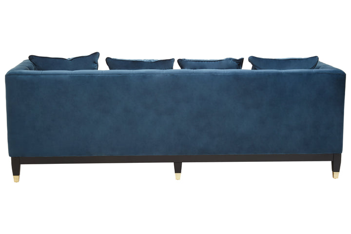 Parrot 3 Seat Navy Fabric Sofa
