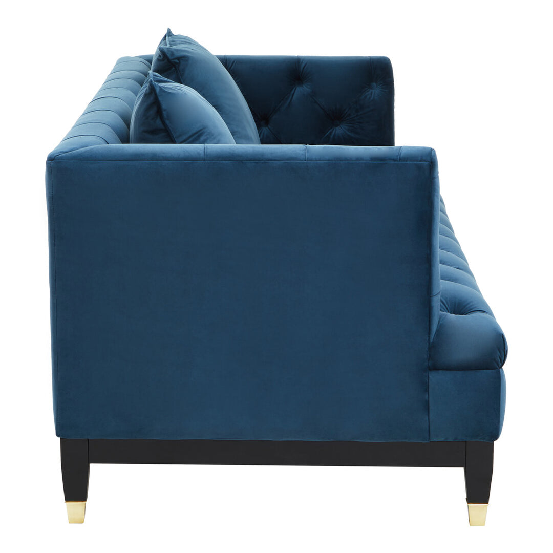 Parrot 2 Seat Navy Fabric Sofa