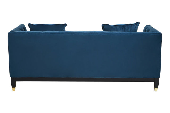 Parrot 2 Seat Navy Fabric Sofa