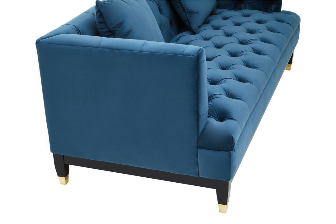 Parrot 2 Seat Navy Fabric Sofa