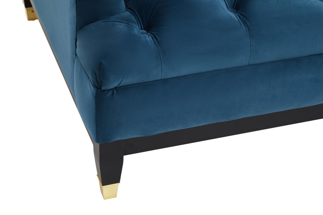 Parrot 2 Seat Navy Fabric Sofa