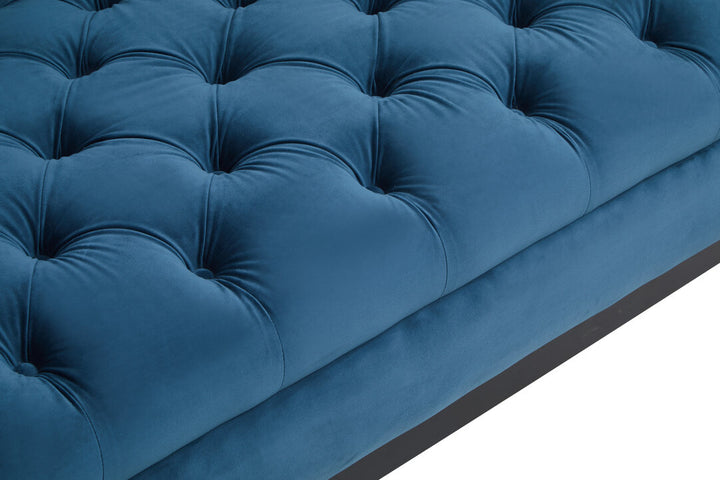 Parrot 2 Seat Navy Fabric Sofa