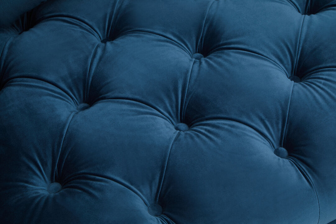 Parrot 2 Seat Navy Fabric Sofa